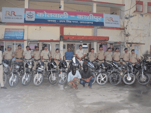 Accused arrested with 14 stolen motorcycles