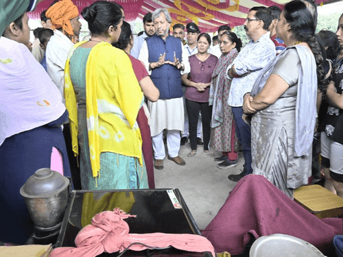 Vidhansabha Speaker inquired about the damages caused by the disaster in the Ratanpur area