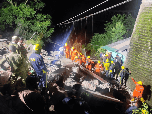 Seven people buried under debris due to collapse of residential house in Chamoli