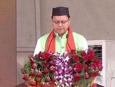Pushkar Singh Dhami took oath as Chief Minister today