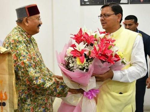 Cabinet Minister Satpal Maharaj met Chief Minister Pushkar Singh Dhami today