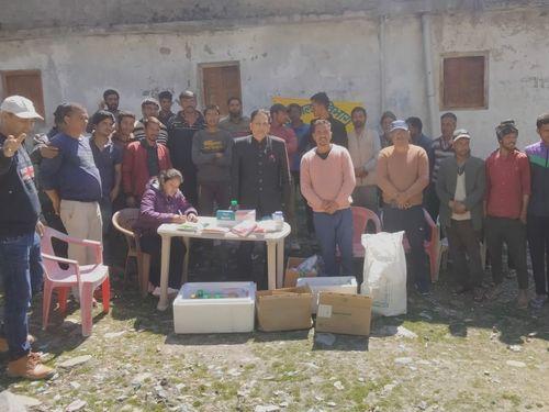 Medical camp organized at JankiChatti under Veterinary HanumanChatti by Sachal Veterinary, Janpad Uttarkashi.