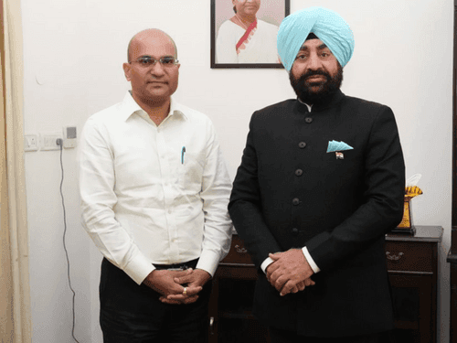 Secretary Disaster Management met Governor Gurmit Singh