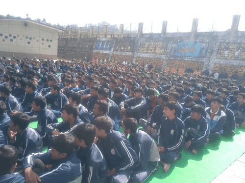 Training given by SDRF to students of Jawahar Navodaya Vidyalaya