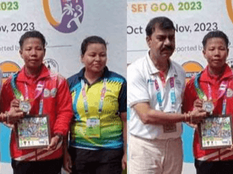 Sonia won silver medal in national games