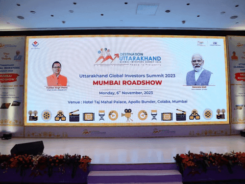CM Dhami participated in the road show organized for the Global Investors Summit