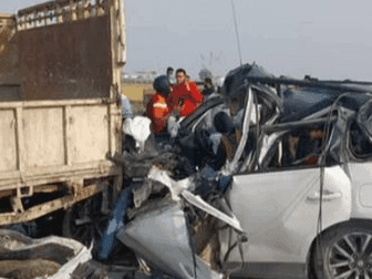 Car collides with pickup, two people died