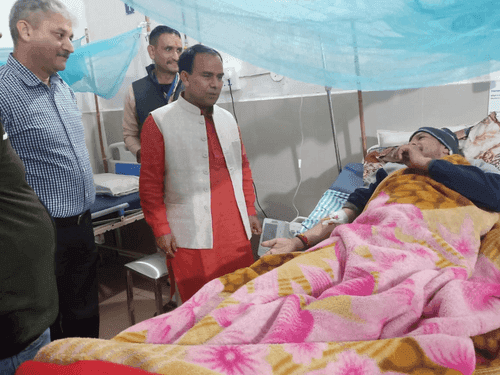 Health Minister Dr. Dhan Singh Rawat inspected the Government Fair Hospital