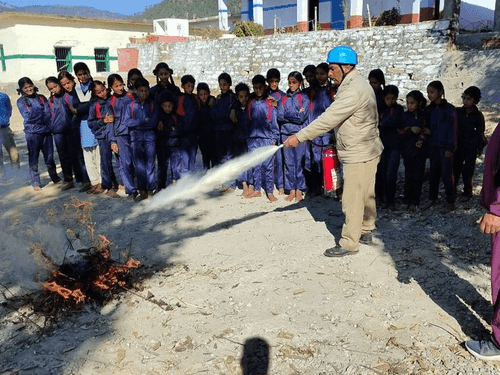Important information given to students by SDRF team