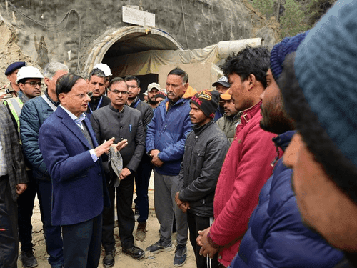 PM Modi's Principal Secretary Dr. P.K. Mishra took stock of the tunnel rescue operation