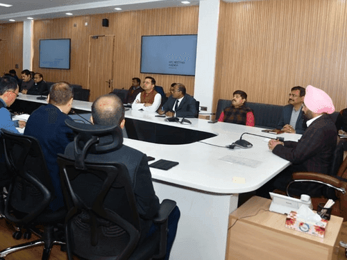 Chief Secretary took a meeting regarding preparations for Global Investors Summit-2023