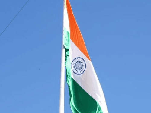 CM Dhami inaugurated 100 feet high national flag memorial