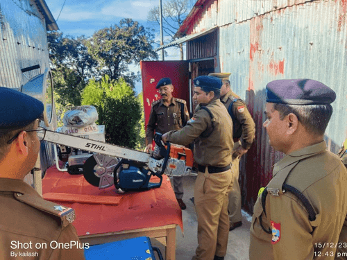 Chief Fire Officer Almora conducted half yearly inspection of fire station Ranikhet