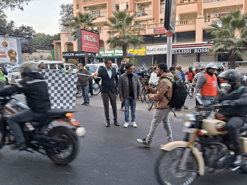 Cycle rally organized with the aim of promoting adventure tourism