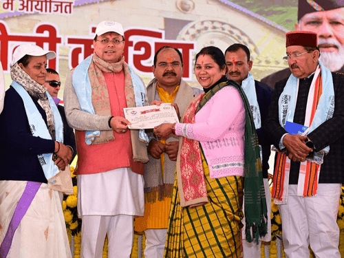 CM Dhami inaugurated and laid the foundation stone of 27140 schemes in Rudraprayag district