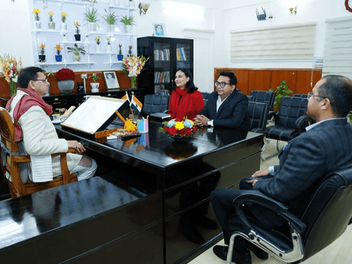 Chevening India chief Supriya Chawla met CM Dhami