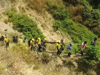 Car accident on Kalsi-Chakrata road