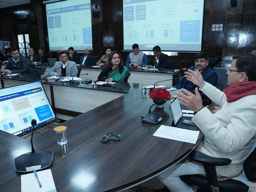 CM Dhami reviewed externally aided projects in the Secretariat