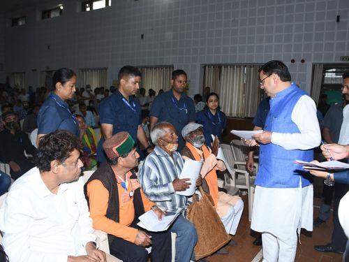 CM Dhami met people from different areas of the state