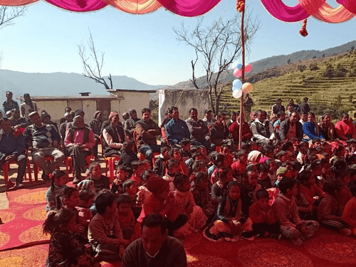 Cabinet Minister Dr. Dhan Singh Rawat laid the foundation stone of classroom in Government Primary School, Sauth