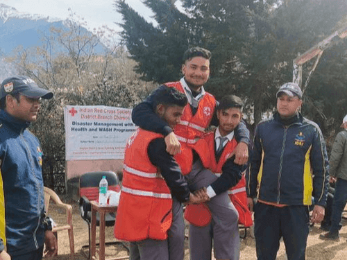 Awareness campaign conducted by SDRF in Degree College and Government Inter College, Joshimath