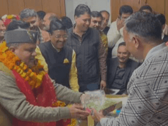 Mahendra Bhatt elected unopposed for the post of Rajya Sabha member