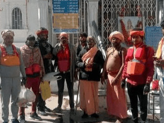 Kanwariyas reaching Gangotri Dham to collect Ganga water