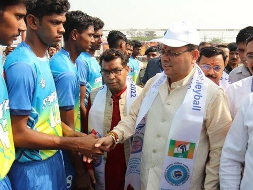 CM Dhami inaugurated the 23rd National Volleyball Youth Championship at Rudrapur