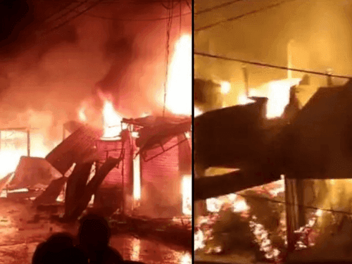 Pauri: 12 shops burnt to ashes due to fire in Satpuli