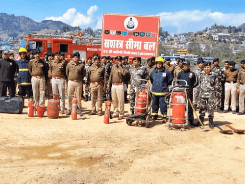 Mock drill organized by Fire Service Pithoragarh