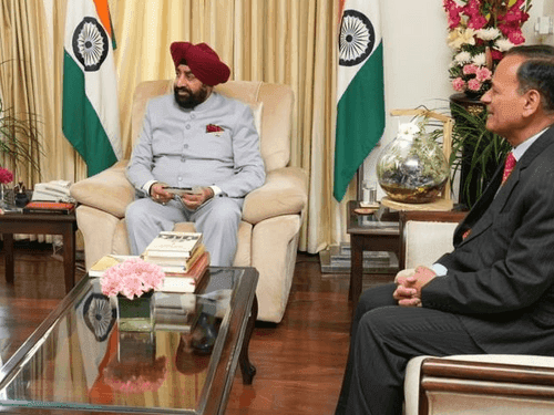 Chairman of Shikshankur The Global School met Governor Gurmit Singh