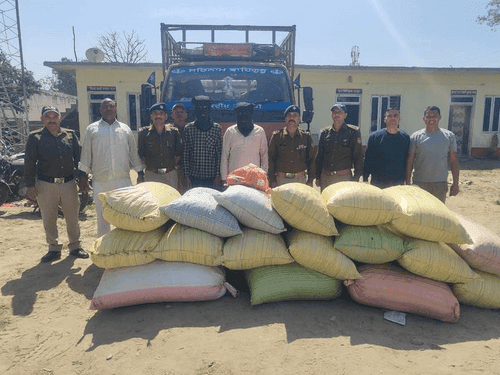 Accused arrested while smuggling 300 kg doda and 05 kg 322 grams opium