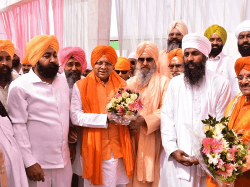 CM Dhami participated in 'Gurumat Sant Samagam' program