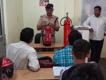 Fire Station Mayapur shared information about fire equipment with students 