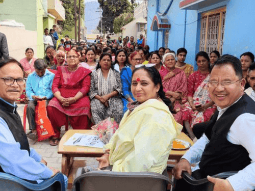 Assembly Speaker Mrs. Ritu Khanduri participated in the workers' meeting