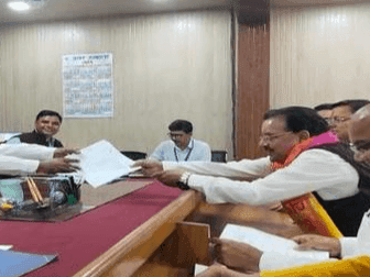 BJP candidate Ajay Bhatt filed nomination
