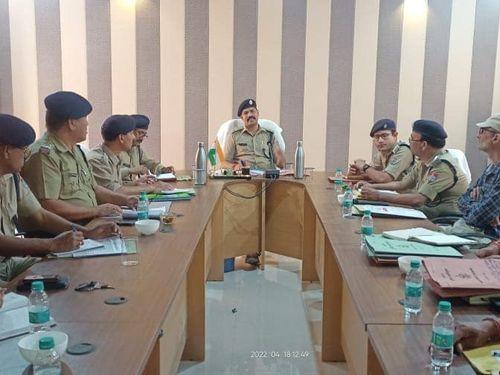 Monthly crime seminar/conference conducted by Superintendent of Police Bageshwar