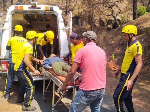 Pickup vehicle crashed, SDRF rescued