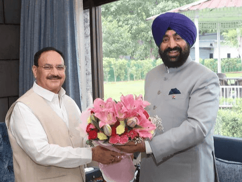 Governor Gurmit Singh met Union Health Minister in New Delhi