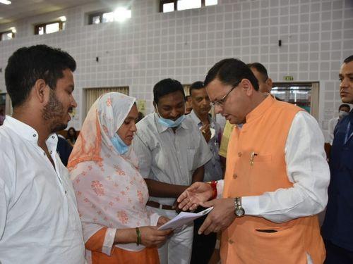 People from different areas of the state met CM Dhami