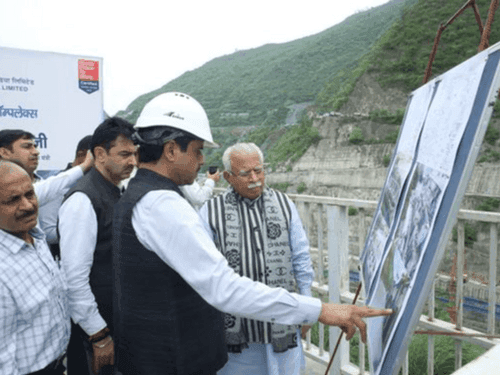 Union Minister of Power, Housing and Urban Affairs inspected the ongoing works at Tehri Power Complex