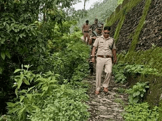 Intensive checking campaign conducted on the international border of India and Nepal