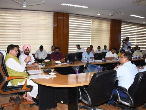 CM Dhami took review meeting of drinking water department