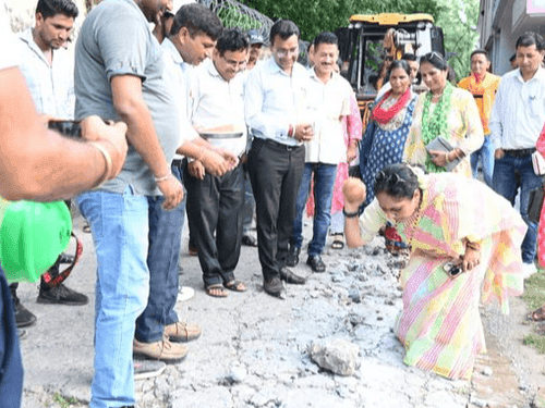 The Assembly Speaker inspected the drinking water line being laid in Balbhadrapur