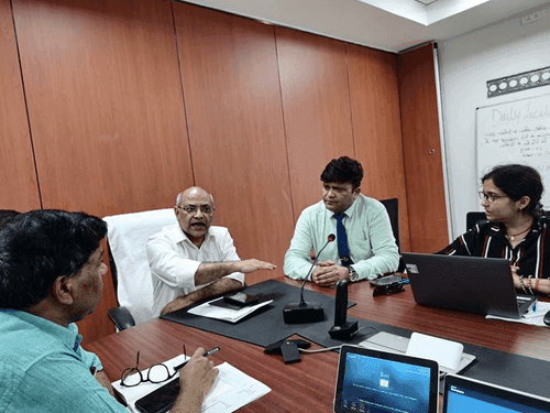 Additional Chief Executive Officer held a review meeting with nodal officers