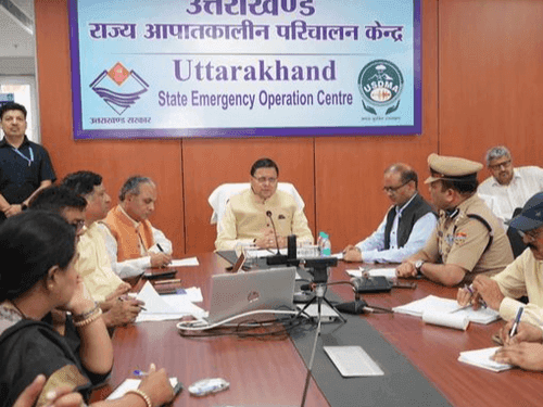 CM Dhami took information regarding the damage caused by heavy rains in the state