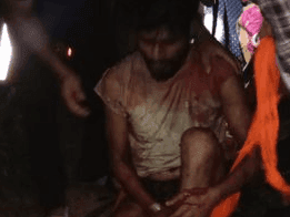 Collision between truck and pickup, rescue done by police