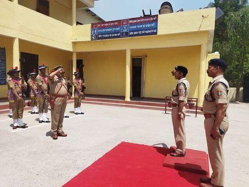 Inspection of Reserve Police Line Bageshwar by Mr. Inspector General of Police, Training Sir