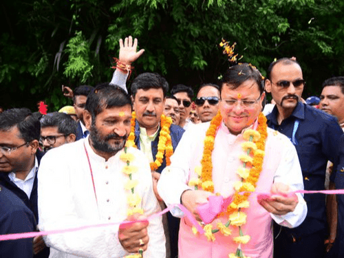 CM Dhami participated in the Janmashtami Mahakauthig program in Khansar