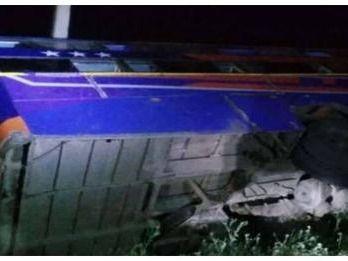 One dead, many injured after bus overturned full of passengers